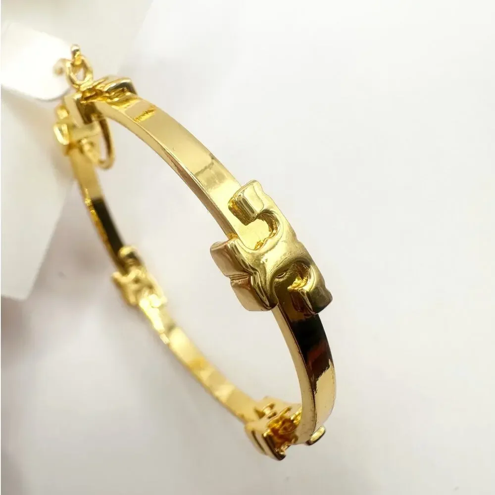 Tory Burch Logo T Earrings Oversized Signature Designer Jewelry NWT Gold